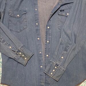Wrangler Classic Blue Denim Shirt